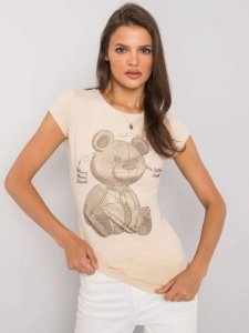 T-shirt-EM-TS-ES-21-531.14-beżowy rozmiar - S