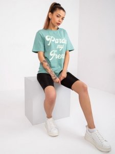 T-shirt-FA-TS-7677.91P-pistacjowy rozmiar - ONE SIZE