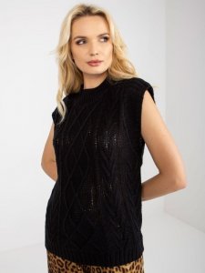 Kamizelka-D90027W90785B3-czarny rozmiar - S/M