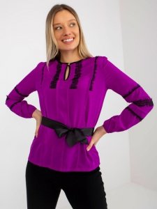 Bluzka-LK-BZ-506122.35X-fioletowy rozmiar - 42