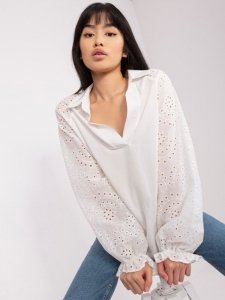 Bluzka-LK-BZ-509328.20-ecru rozmiar - S/M