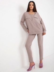 Komplet-LK-KMPL-509315.06-ciemny bezowy rozmiar - S/M