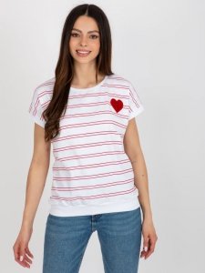 Bluzka-RV-BZ-8619.94-biało-czerwony rozmiar - L/XL