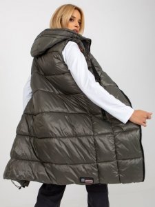 Kamizelka-D50048X80105A3-khaki rozmiar - M