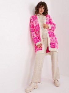 Kardigan-BA-SW-0301-1.26-fuksjowy rozmiar - ONE SIZE