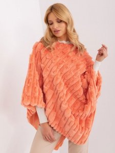 Poncho-AT-PN-2347.16-pomarańczowy rozmiar - ONE SIZE