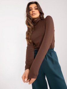 Bluzka-LK-BZ-509532.08X-ciemny brązowy rozmiar - L/XL
