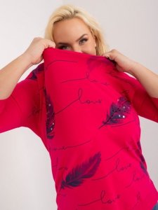 Bluzka-RV-BZ-9433.81-fuksjowy rozmiar - ONE SIZE