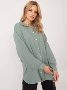 Koszula-D70032M11066D3-pistacjowy rozmiar - L/XL