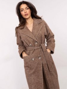 Płaszcz-LK-PL-509835.18P-brązowy rozmiar - L/XL