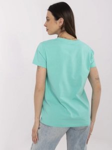 T-shirt-CLM-TS-1640.87-turkusowy rozmiar - M