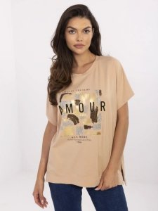 Bluzka-CLM-BZ-1701.81-camelowy rozmiar - S/M