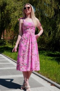 Willa letnia zwiewna sukienka za kolano Merribel rozmiar - ONE SIZE