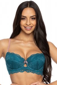 Biustonosz push up  Biuetonosz Push-up Model 3525/11 Sybilla Turkus - Mat