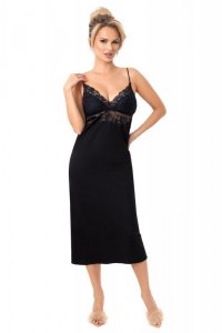 Donna Koszula nocna Jasmine long czarna
