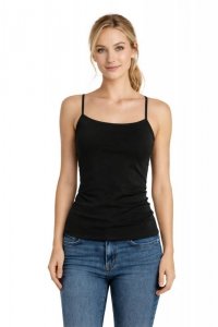 Julimex Koszulka Cami top Soft smooth czarna