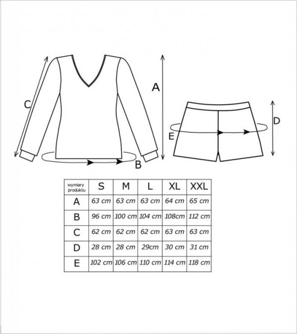 PIŻAMA DAMSKA DŁUGI RĘKAW - SANTI II