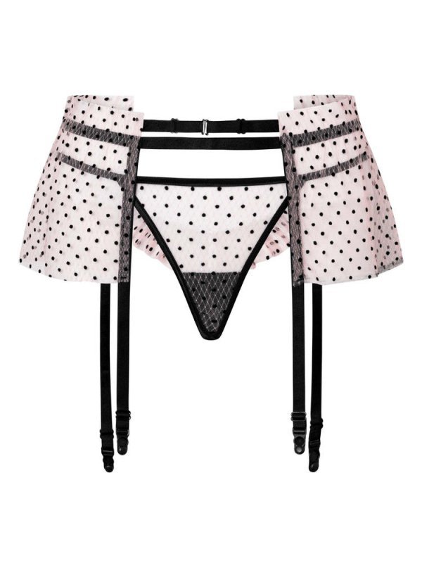 O8020 - PAS DO POŃCZOCH ORAZ MAJTKI TYPU STRINGI DUST - SENSUAL 2024