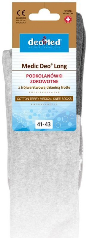 PODKOLANÓWKI MEDIC DEO LONG Z TRÓJWARSTWOWĄ FROTTE