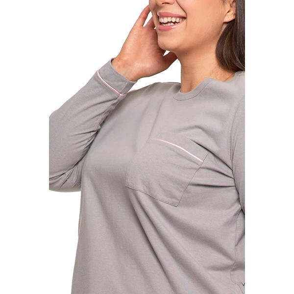 PIŻAMA DAMSKA W GROSZKI PLUS SIZE PDD6600-001 - AW2024/25