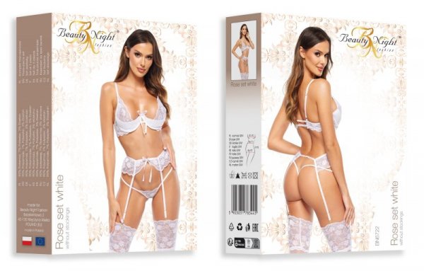 Beauty Night Rose set white