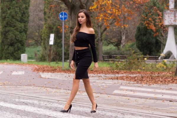 Merribel Asant Black 1110 spódnica i bluza