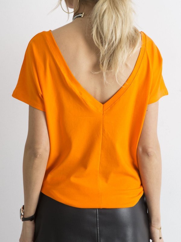 T-shirt-RV-TS-4662.26P-pomarańczowy rozmiar - S