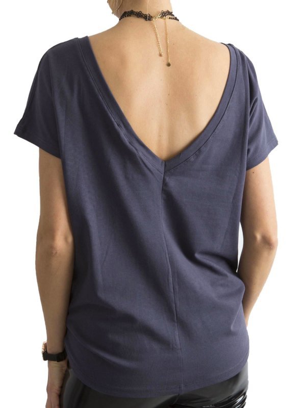 T-shirt-RV-TS-4662.36P-grafitowy rozmiar - XS