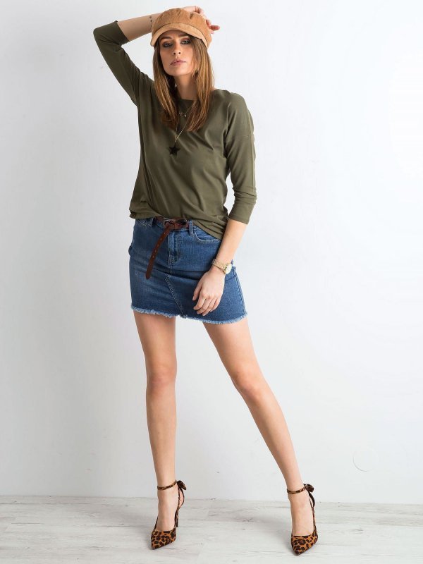 Bluzka-RV-BZ-4661.53P-khaki rozmiar - XS