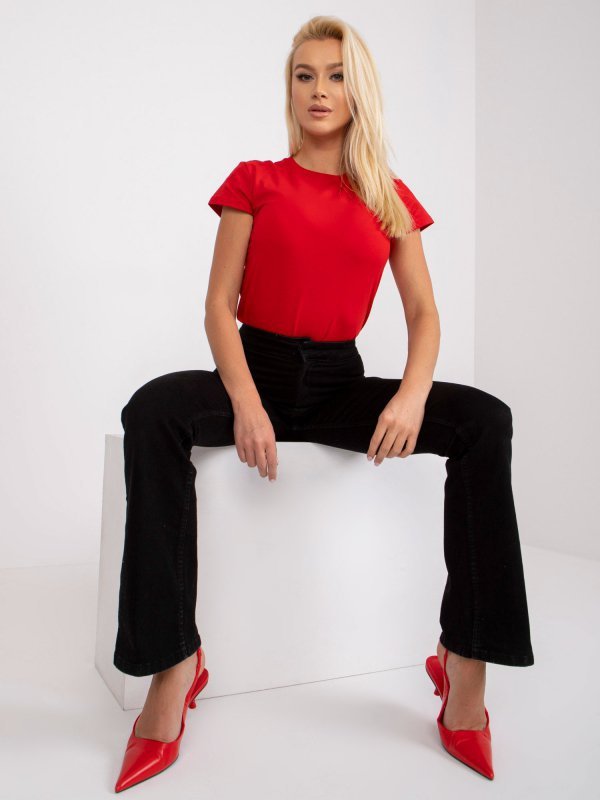 T-shirt-RV-TS-4623.86-czerwony rozmiar - XS