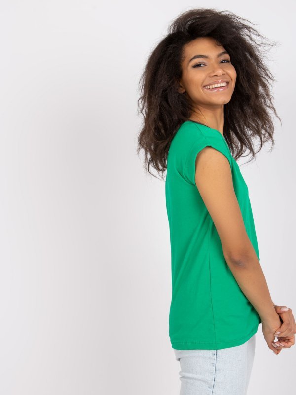 T-shirt-RV-TS-7543.12X-zielony rozmiar - S
