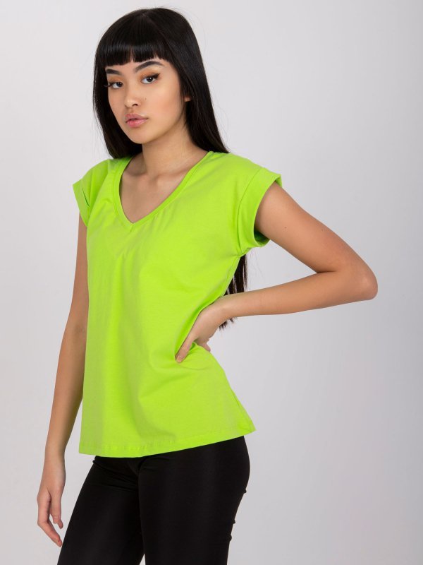T-shirt-RV-TS-7543.12X-fluo zielony rozmiar - M