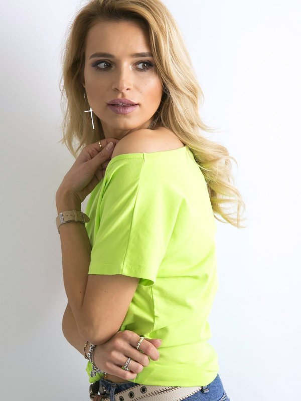 T-shirt-RV-BZ-4622.27-fluo zielony rozmiar - XL