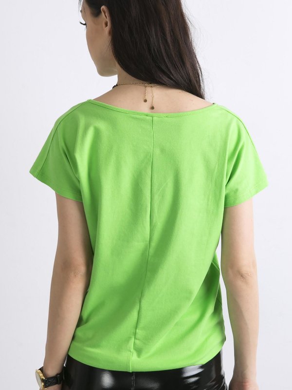 T-shirt-RV-BZ-4622.99-jasny zielony rozmiar - S