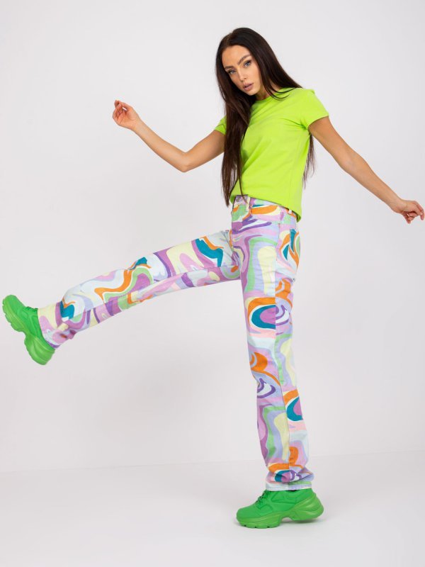 T-shirt-RV-TS-4623.84-fluo zielony rozmiar - XL