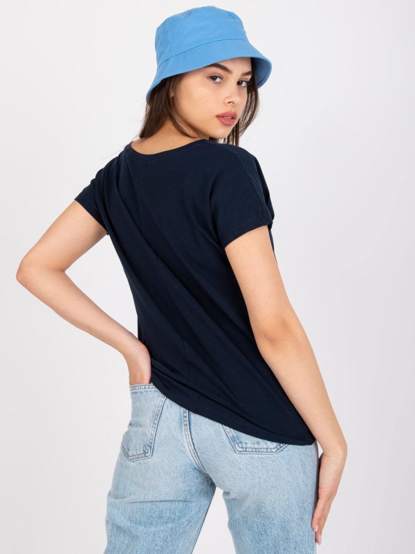 T-shirt-RV-TS-4832.42P-granatowy rozmiar - M