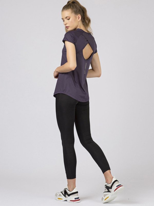 T-shirt-298-TS-TL-97101.03X-ciemny fioletowy rozmiar - S