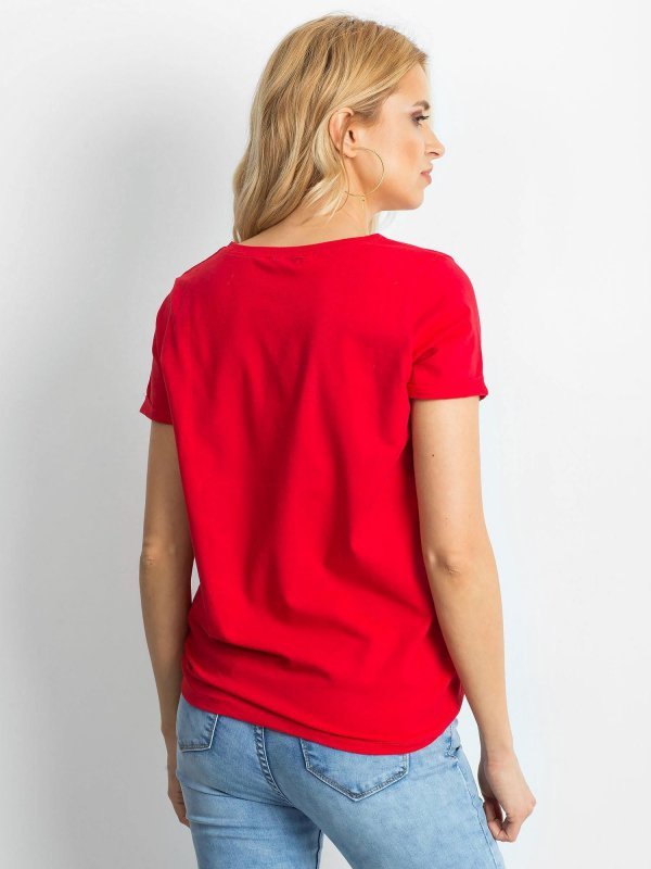 T-shirt-RV-TS-4838.68P-czerwony rozmiar - S