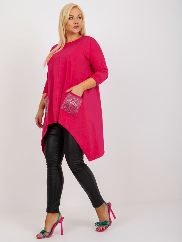 Bluzka-RV-BZ-8533.04-fuksjowy rozmiar - ONE SIZE