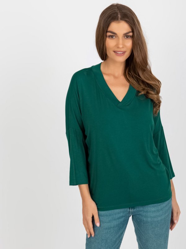Bluzka-RV-BZ-8630.94-ciemny zielony rozmiar - ONE SIZE
