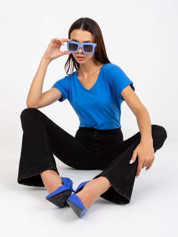 T-shirt-B-014.91-ciemny niebieski rozmiar - XS