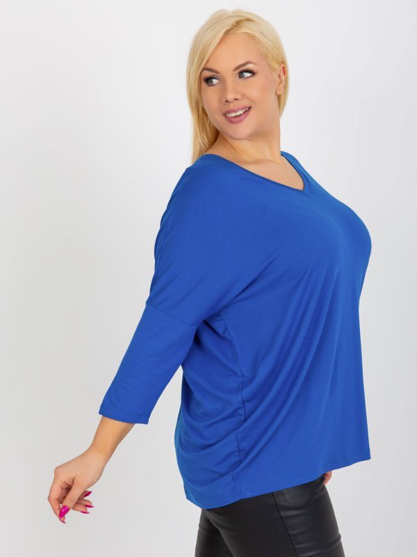 Bluzka-RV-BZ-5745.18-kobaltowy rozmiar - ONE SIZE