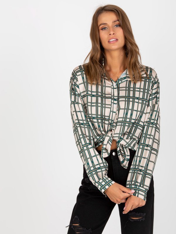 Koszula-EM-KS-3292.69P-beżowy rozmiar - ONE SIZE