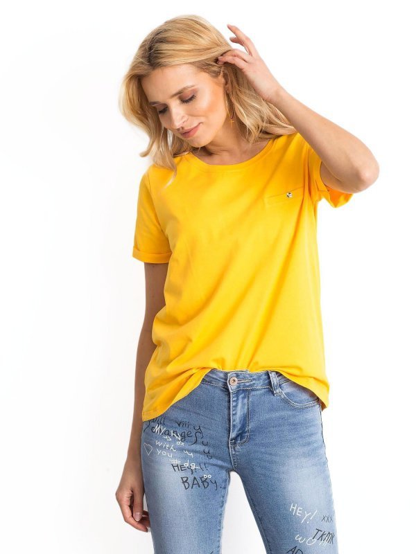 T-shirt-RV-TS-4838.14P-jasny pomarańczowy rozmiar - XL