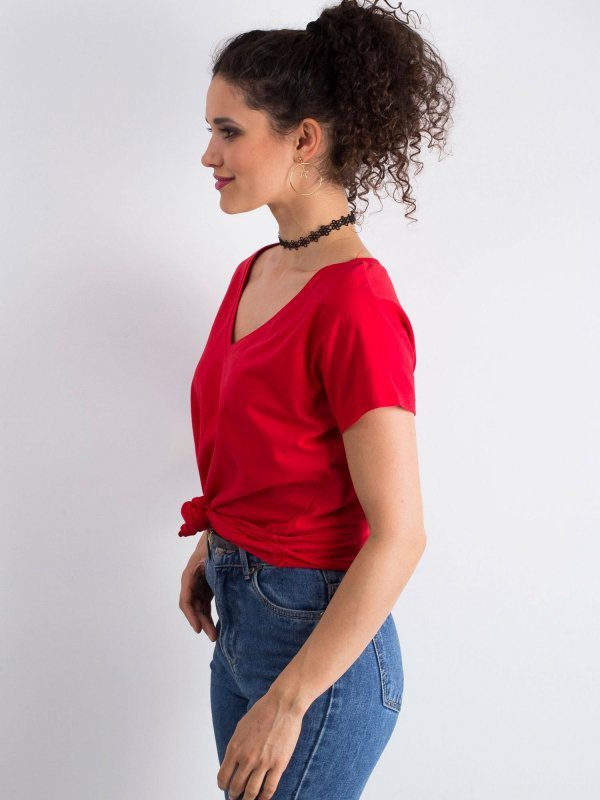 T-shirt-RV-TS-4832.14P-czerwony rozmiar - S