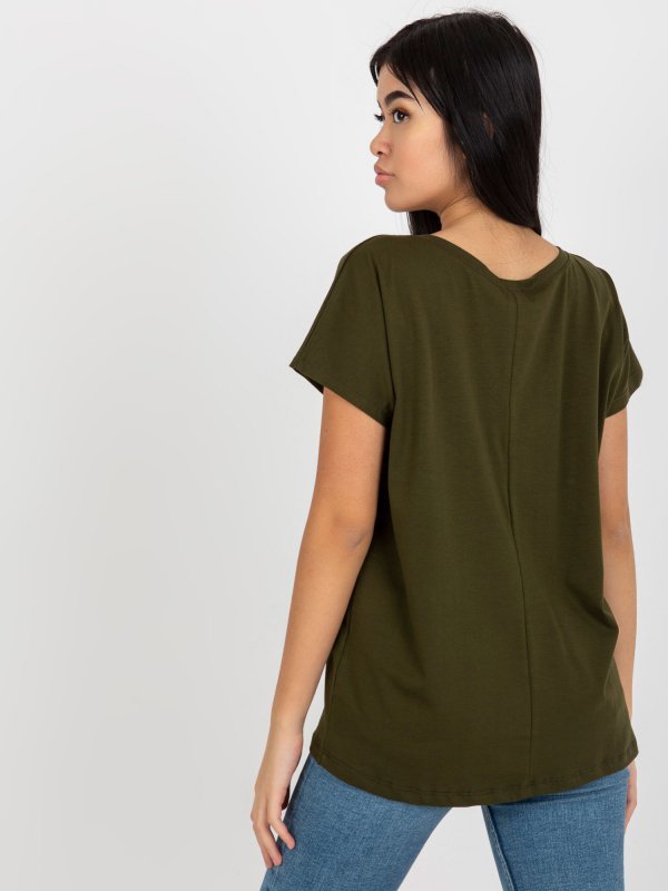 T-shirt-RV-TS-4832.30-khaki rozmiar - M
