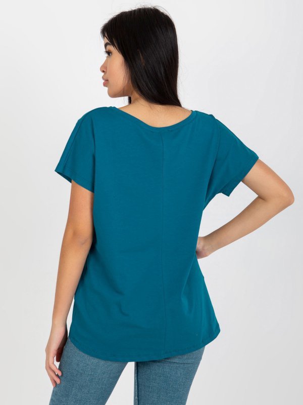 T-shirt-RV-TS-4832.66P-morski rozmiar - M