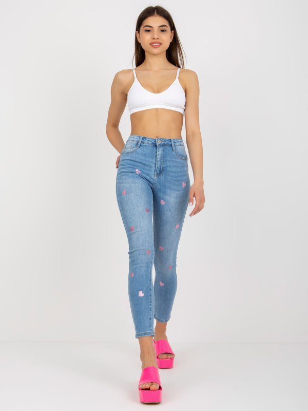Spodnie jeans-NM-SP-D8005.39X-niebieski rozmiar - XS