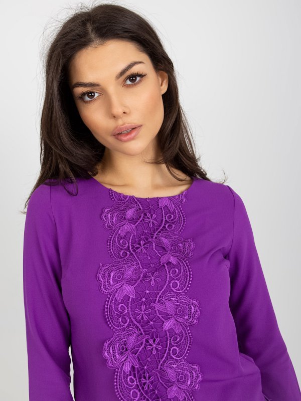 Bluzka-LK-BZ-506522.07-fioletowy rozmiar - 38