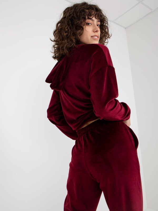 Komplet-LK-KMPL-509149.10X-bordowy rozmiar - L/XL